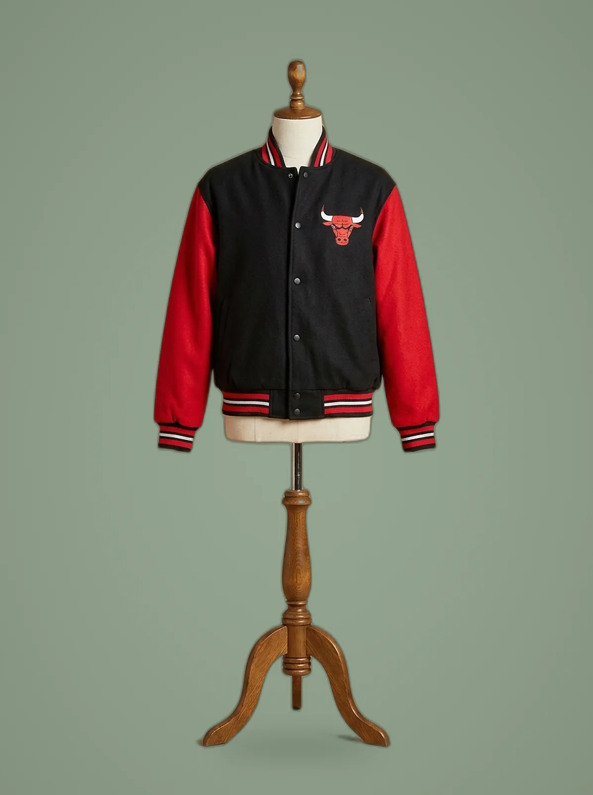 Chicago Bulls Wool Bomber Jacket, front view