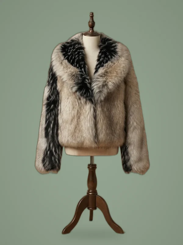 Erin Andrews Viral Fur Coat, front view