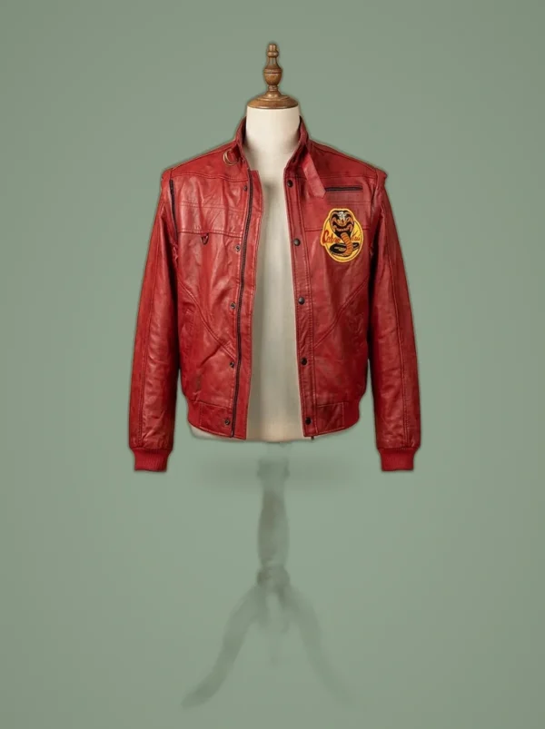 Karate Kid Cobra Kai Jacket Red Bomber, front view