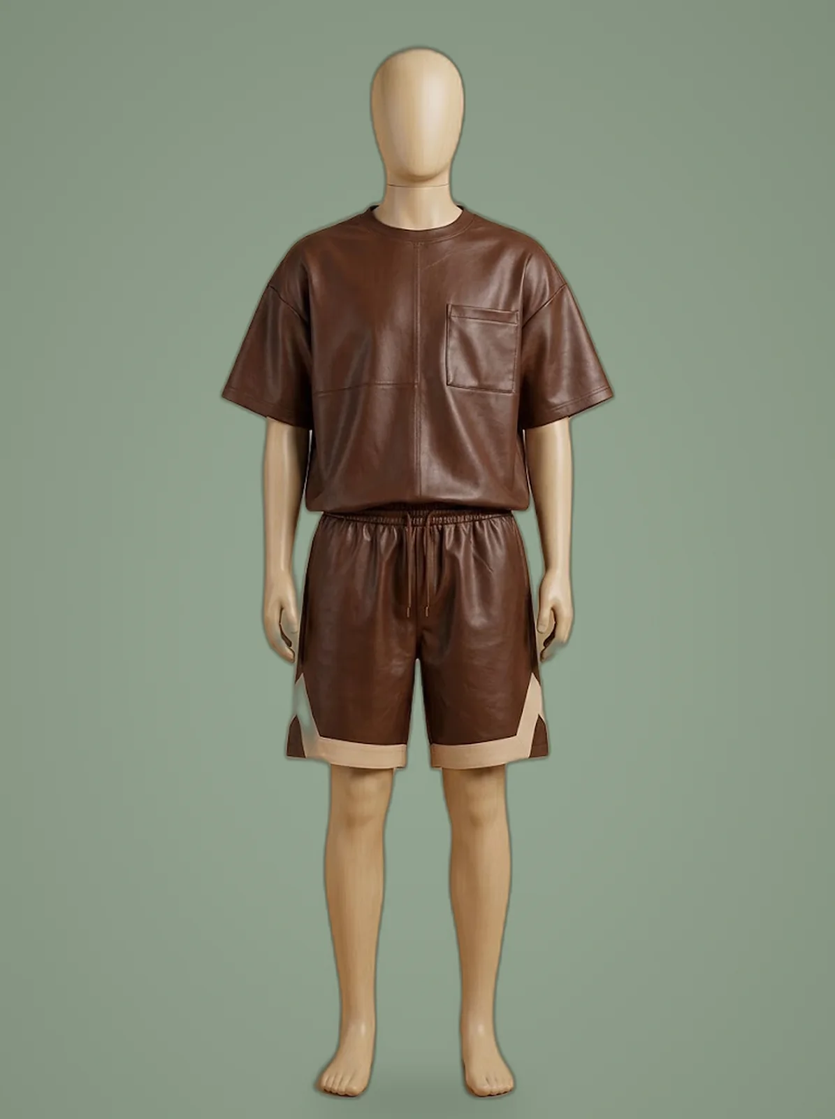 t shirt and shorts set front view