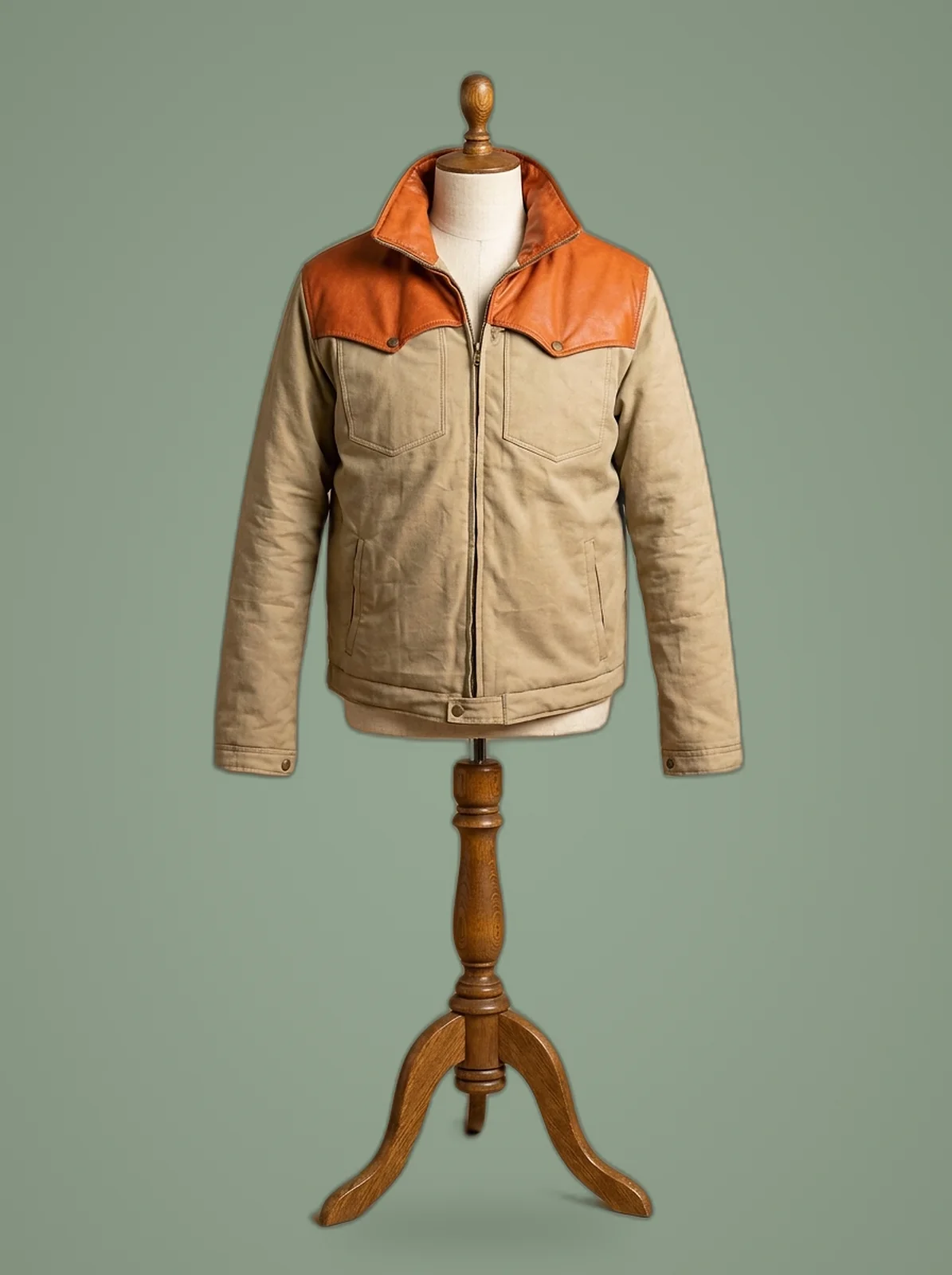 New Kevin Costner Yellowstone Series Jacket John Dutton, front view