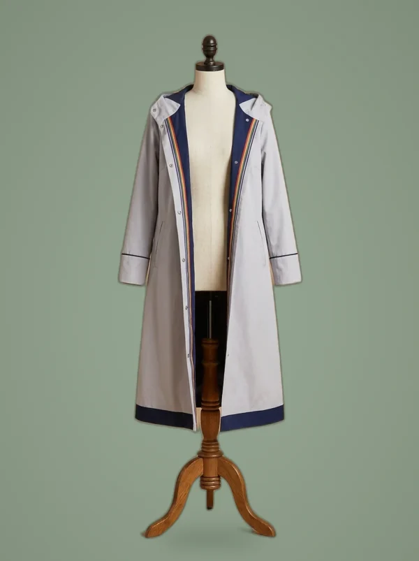 Torrid Her Universe 13th Doctor Who Thirteenth Bbc Cosplay Trench Long Coat, front view